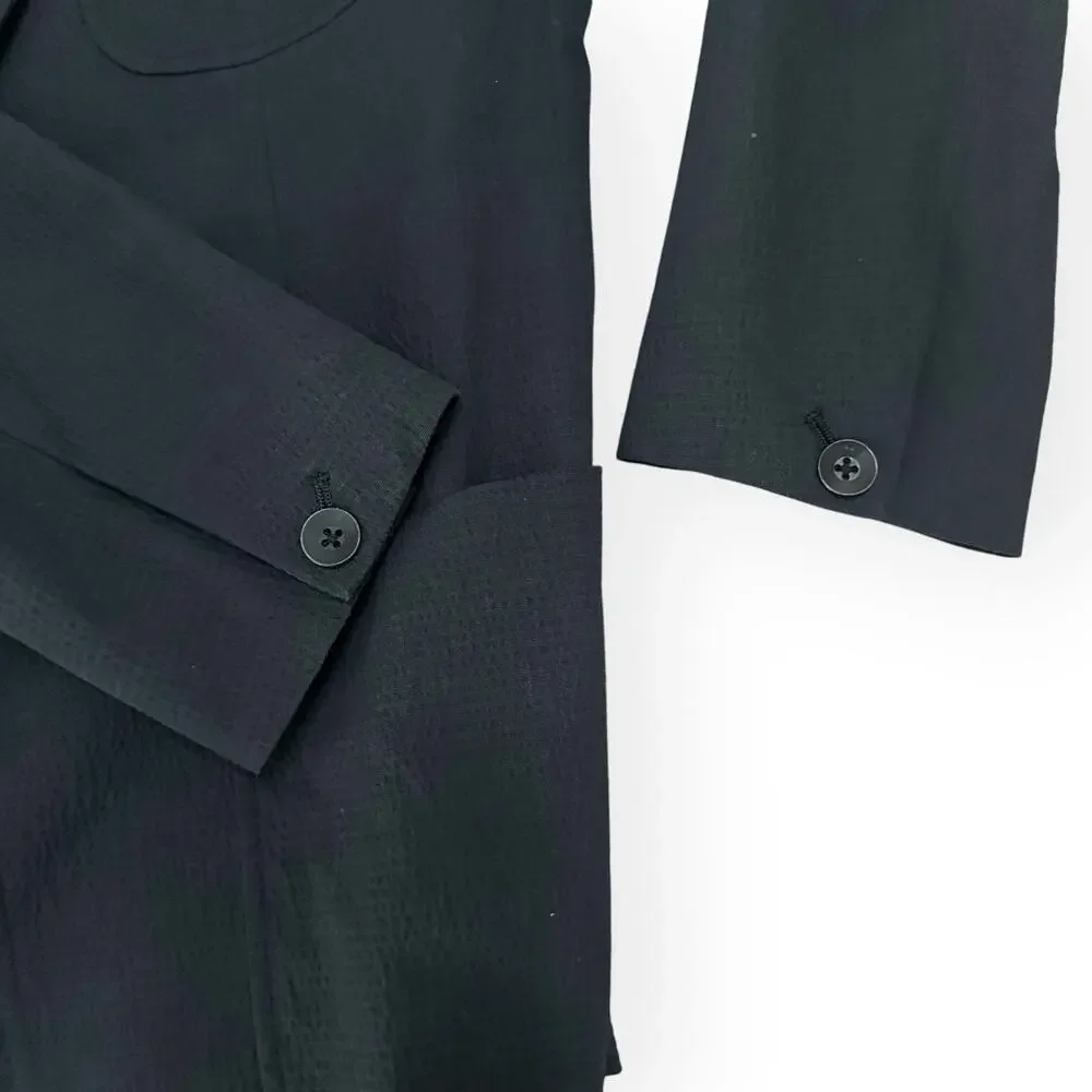 RAG & BONE Tailored Workwear Textured Butler Blazer Business Casual Navy Blue 38